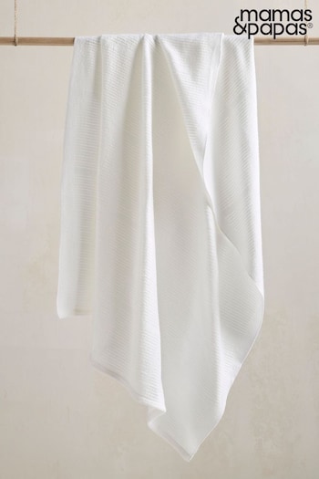 Mamas & Papas White Large Cellular Blanket (N98150) | £22