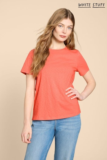 White Stuff Orange Abbie T-Shirt (N98255) | £22