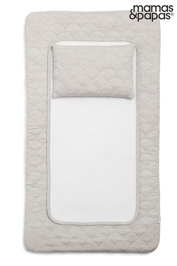 Mamas & Papas Grey Welcome To The World Luxury Changing Mat (N98267) | £36