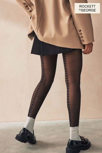 Rockett St George Black Star Stripe Tights (N98355) | £18