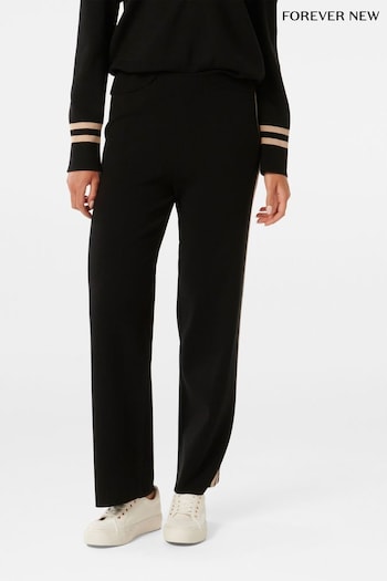 Forever New Black Hattie Co-Ord Knit Trousers (N98432) | £80
