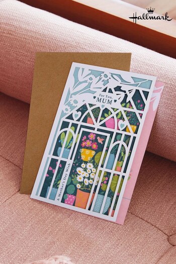 Hallmark Green Mother's Day Card for Mum Traditional Greenhouse (N98458) | £4.50