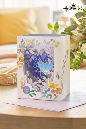 Hallmark Purple and White Mother's Day Card 3D Pop-Up With Light and Music (N98468) | £8