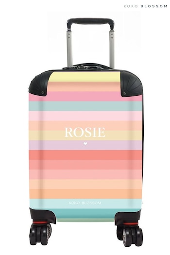 Personalised Bright Rainbow Suitcase by Koko Blossom (N98523) | £125 - £175