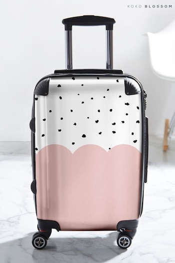Personalised Dotty Pink Initial Suitcase Koko Blossom (N98556) | £125 - £175