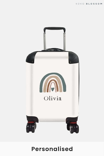 Personalised Neutral Rainbow Suitcase by Koko Blossom (N98560) | £125 - £175