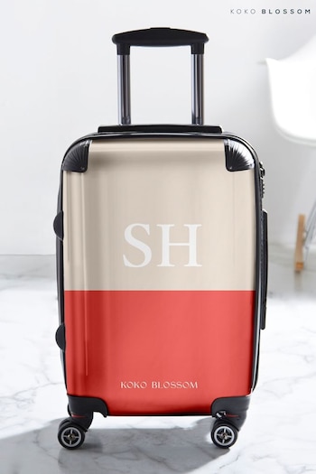Personalised Watermelon  Vanilla Colourblock Suitcase by Koko Blossom (N98566) | £125 - £175