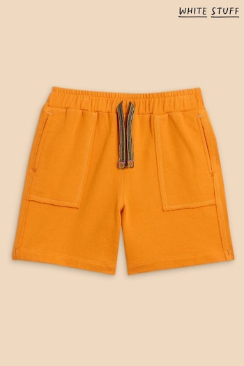 White Stuff Orange Jersey Shorts LACE (N98575) | £12