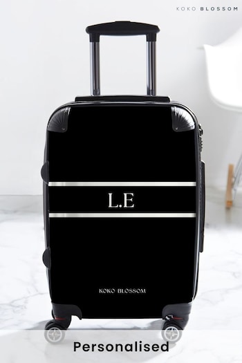 Personalised Black Tanlines Suitcase by Koko Blossom (N98586) | £125 - £175