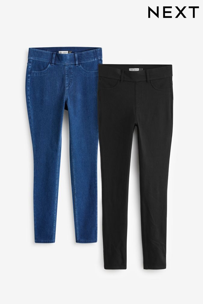 Next denim leggings petite hot sale