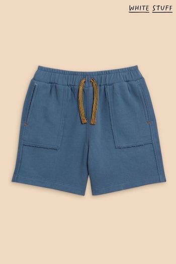 White Stuff Blue Jersey Shorts Calvin (N98593) | £12