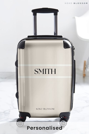 Personalised Vanilla Tanlines Suitcase by Koko Blossom (N98595) | £125 - £175