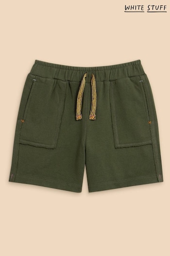 White Stuff Green Jersey Shorts Mens (N98603) | £12