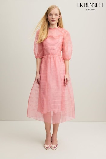 LK Bennett Maddie Silk Organza Dress (N98791) | £499