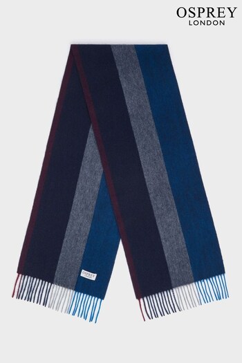 Osprey London Blue The Derby Cashmere Scarf (N98840) | £59