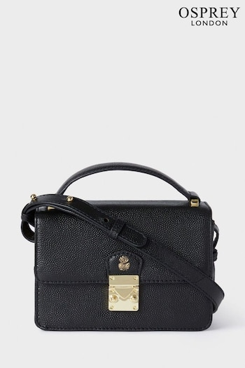 Osprey London The Dolly Leather Grab Black Bag (N98847) | £165