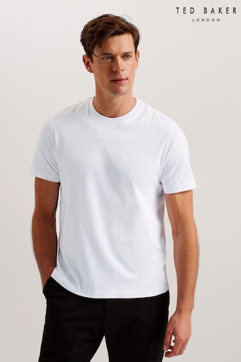 Ted Baker White Regular Branded T-Shirt (N98894) | £30
