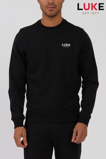 Luke 1977 Extatic Black Sweatshirt (N98989) | £50