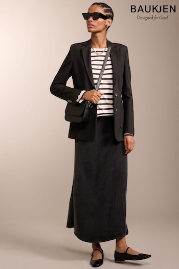 Baukjen Rahena Recycled Cupro Black Skirt (N99009) | £109