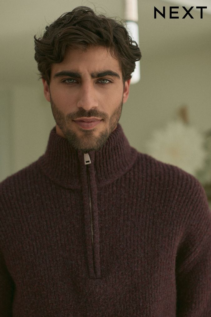 Next mens zip jumper top