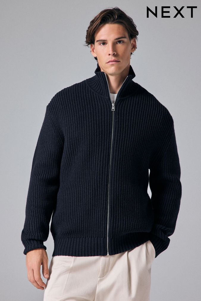 Next mens zip cardigans new arrivals