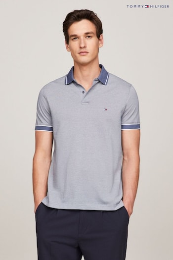 Tommy Hilfiger Blue Oxford Collar Polo T-Shirt (N99236) | £90