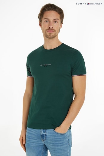 Tommy Courte Hilfiger Logo Tipped T-Shirt (N99280) | £50
