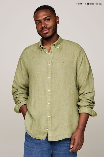 Tommy Hilfiger Big And Tall Green Pigment Dyed Shirt (N99284) | £100