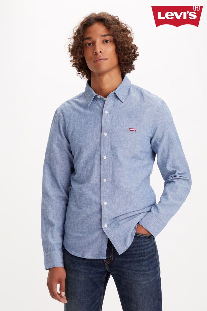 Levi's mens denim shirts long sleeve deals