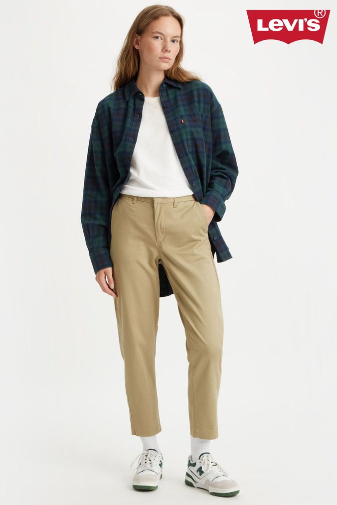Buy Women s Natural Chino Trousers Online Next UK