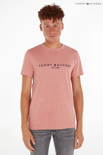 Tommy Hilfiger Garment Dye Tommy Logo T-Shirt (N99582) | £55