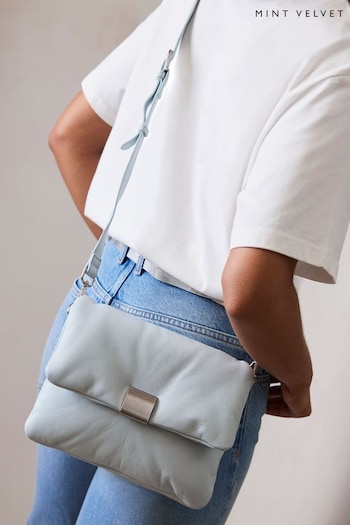 Mint Velvet Blue Cross-Body Bag (N99729) | £99