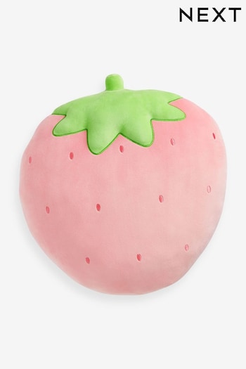 Pink Strawberry Extra Large Super Soft Squidge Toy Cushion (N99775) | £24