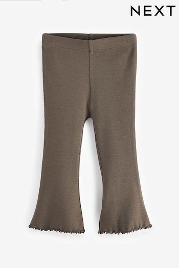 Khaki Green Rib Flare Short leggings (3mths-7yrs) (N99789) | £4 - £6