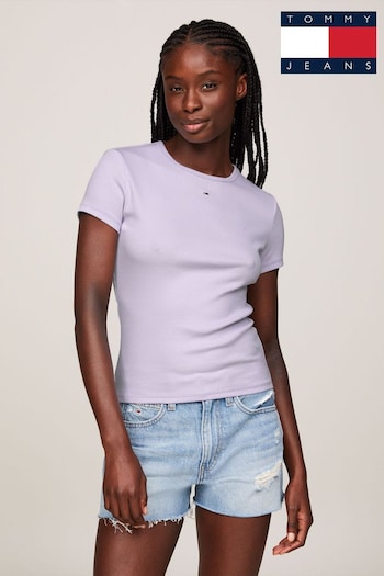 Tommy Jeans Slim Essential Rib T-Shirt (N99837) | £30