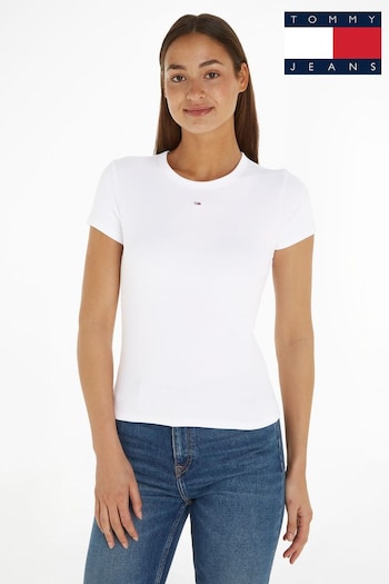 Tommy Jeans Slim Essential Rib T-Shirt (N99864) | £30
