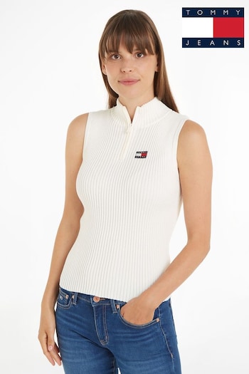 Tommy Jeans Zip Badge Sweater Vest (N99870) | £65