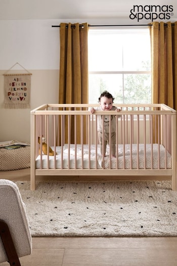Mamas & Papas Natural Blush Solo Cot Bed (N99894) | £349