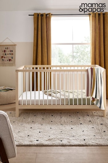 All School Shoes NaturalWhite Solo Cot Bed (N99903) | £349