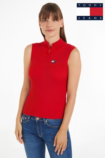 Tommy Jeans Zip Badge Sweater Vest (N99906) | £65