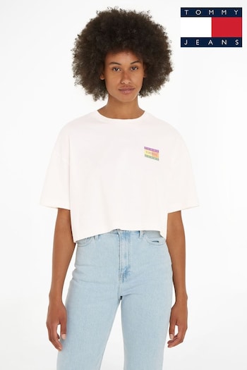 Tommy Elevated Jeans Oversized Crop T-Shirt (N99935) | £35