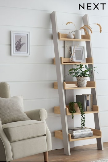 Dove Malvern Paint Effect Ladder Shelf (N99998) | £225