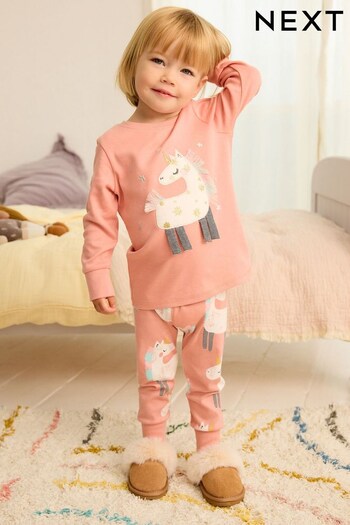 Pink Unicorn Snuggle Pyjamas (9mths-8yrs) (NA8816) | £11 - £14