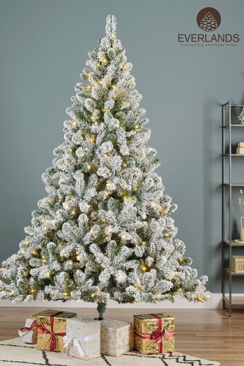 Everlands Green Pre-Lit LED 6ft Imperial Snowy Christmas Tree (NF8272) | £115