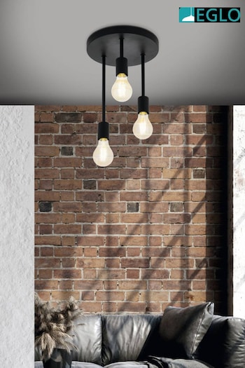Eglo Black Wilmcote Ceiling Light (NH1651) | £55