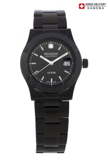 Swiss Military Ladies Hanowa Black Watch (NJR592) | £309