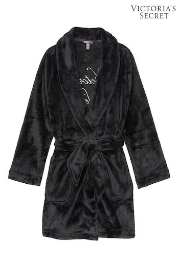 Victoria's Secret Black Cosy Short Robe (P20526) | £49