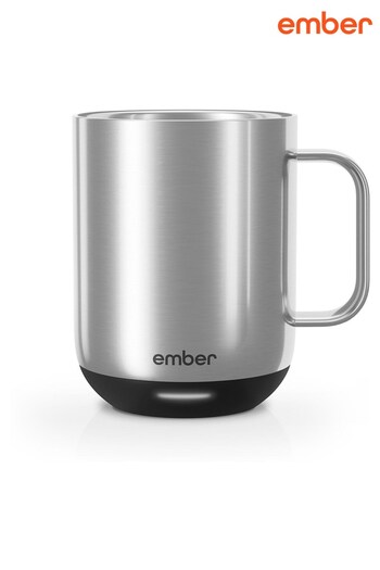 Ember Silver Temperature Controlled Smart Mug² Metallic Collection (P20918) | £150