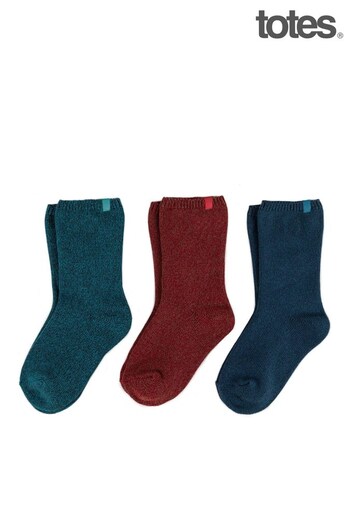 Totes Blue Kids Cotton Ankle Socks (P20993) | £10