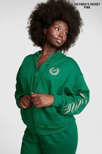 Victoria's Secret PINK Garnet Green Fleece Oversized Hoodie (P21004) | £45